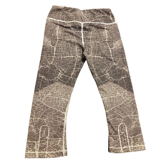 THE NORTH FACE Black White Dotted Abstract Print Leggings Size SP - Picture 3 of 7